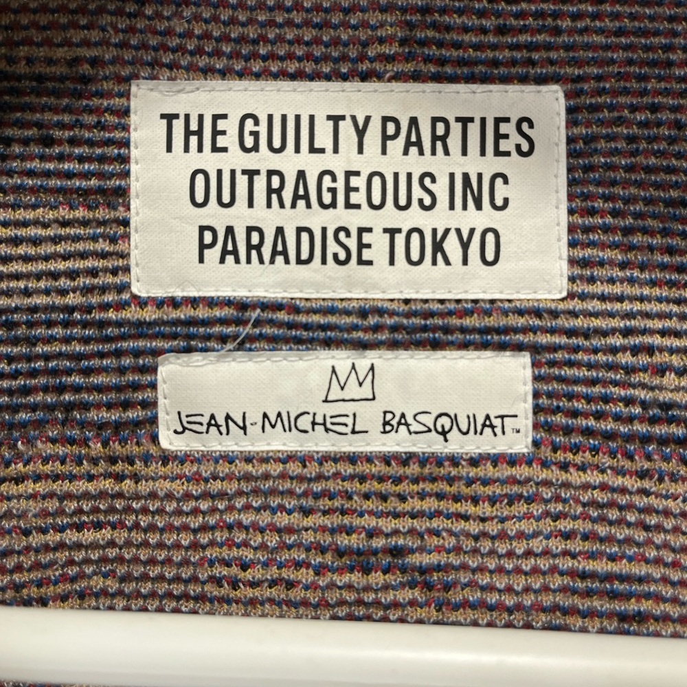 Wacko Maria X Guilty Pleasures x Basquiat Cardigan